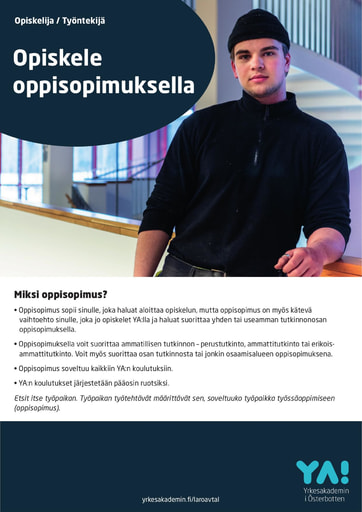 Läroavtal flyer Opiskelija