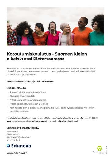 Nybörjarkurs FI SVE 2023